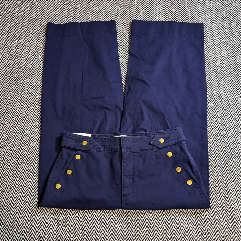 Anne Klein Wide Leg Pants in Blue | Sz 6 | NWT - Picture 2 of 11